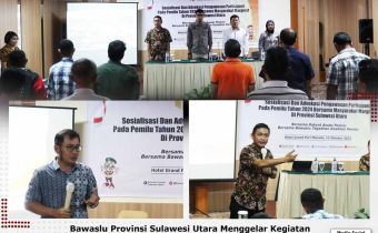 Bawaslu Sulut: Peran Aktif Kelompok Masyarakat Tentukan Keberhasilan Pengawasan Pemilu Serentak 2024