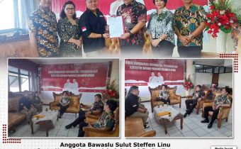 Menghadapi Tahapan Kampanye, Bawaslu Sulut Audiensi Kelembagaan Bersama Dinas Kominfo Sulut