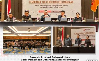 Hadapi Pemilu dan Pemilihan 2024, Bawaslu Sulut Perkuat Etika dan Integritas Jajaran Pengawas Pemilu