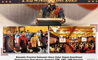 Bangun Kesamaan Persepsi, Bawaslu Sulut Gelar Rakor Pengawasan Pencalonan Bersama Stakeholder Peserta Pemilu