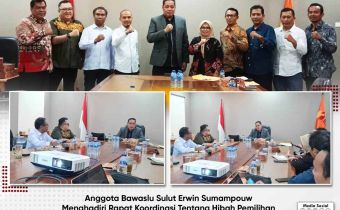 Bawaslu Sulut Hadiri Rapat Koordinasi Terkait Hibah Pemilihan Serta Permasalahannya