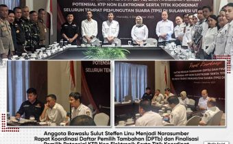 Hadiri Rakor DPTb Bersama KPU, Steffen Linu Paparkan Temuan Hasil Patroli Pengawasan Kawal Hak Pilih