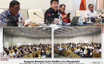 Hadiri Bimtek Penguatan Kelembagaan, Steffen Linu: Pengawas Pemilu Wajib Miliki Prinsip Integritas dan Soliditas