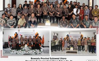 Bawaslu Sulut Gelar Perayaan HUT KE 16 Tahun Badan Pengawas Pemilu