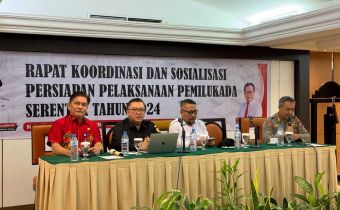 Jadi Narasumber Rakor dan Sosialisasi Pilkada oleh Kesbangpol, Sumampouw: Koordinasi dan Sinergitas Faktor Penentu Optimalnya Pelaksanaan Pilkada