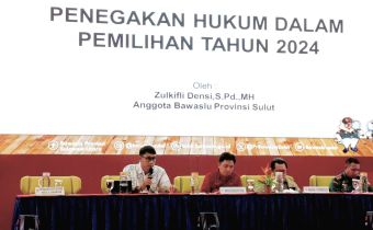 Jadi Narasumber Rakor KPU Bitung, Zulkifli Paparkan Strategi Pengawasan Bawaslu