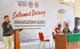 Di Hadapan Ratusan Mahasiswa Baru Fisip Unsrat, Linu Paparkan Strategi Pengawasan Partisipatif
