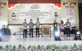 Bawaslu Sulut Gelar Sosialisasi Tahapan Masa Tenang Pemilihan Serentak 2024