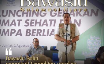 Bawaslu Sulut Ikuti Launching Program Jumat Sehati dan Jumpa Berlian Bawaslu RI