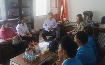Bawaslu Sulut Terima Perwakilan UNPI Manado Dalam Rangka Penarikan Mahasiswa Magang 
